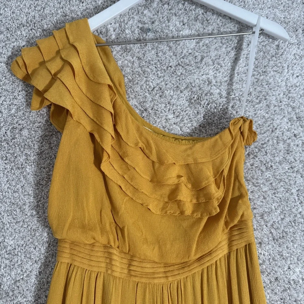 Tularosa Size Small Midi Dress Lily Yellow‎ Dolly REVOLVE